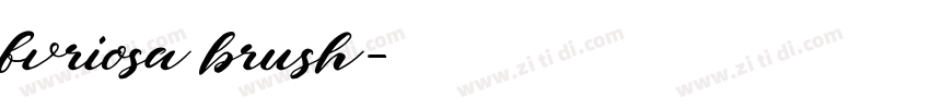 fvriosa brush字体转换